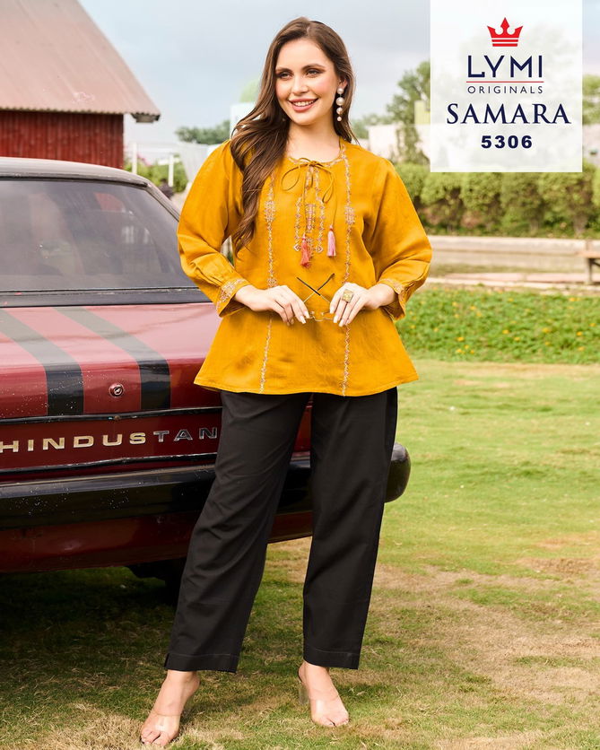 Samara By Rangoon Viscose Embroidery Ladies Top Wholesale Shop In Surat